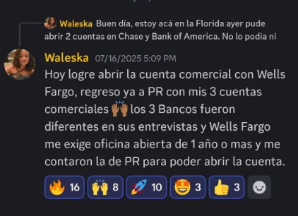 Mensaje de Walasko en la comunidad de Rich By Credit
